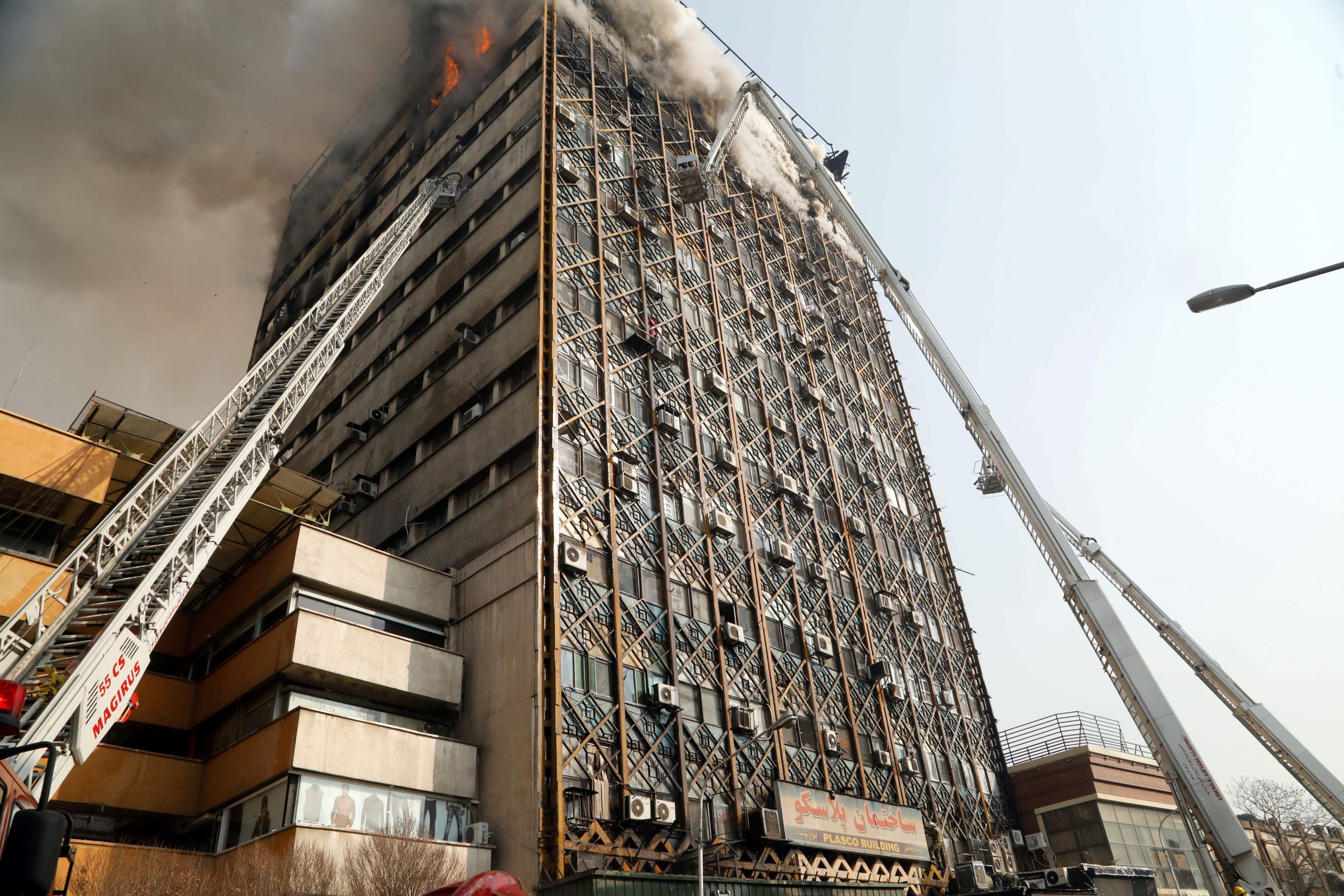 Tehran skyscraper collapse kills more than 20 firefighters - Commercial ...