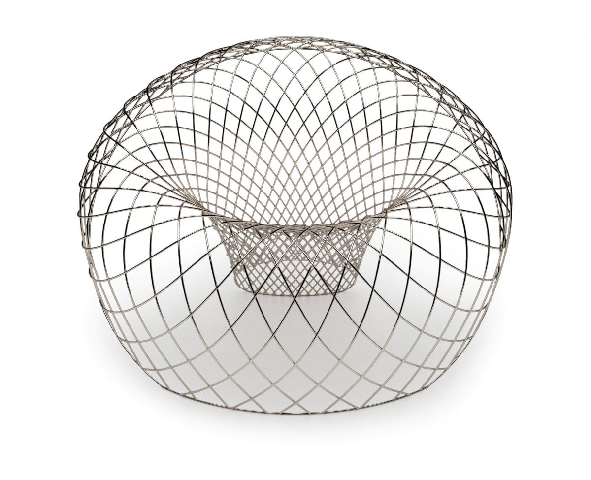 Reverb Wire Chair designed by Brodie Neill at Milan Furniture Fair