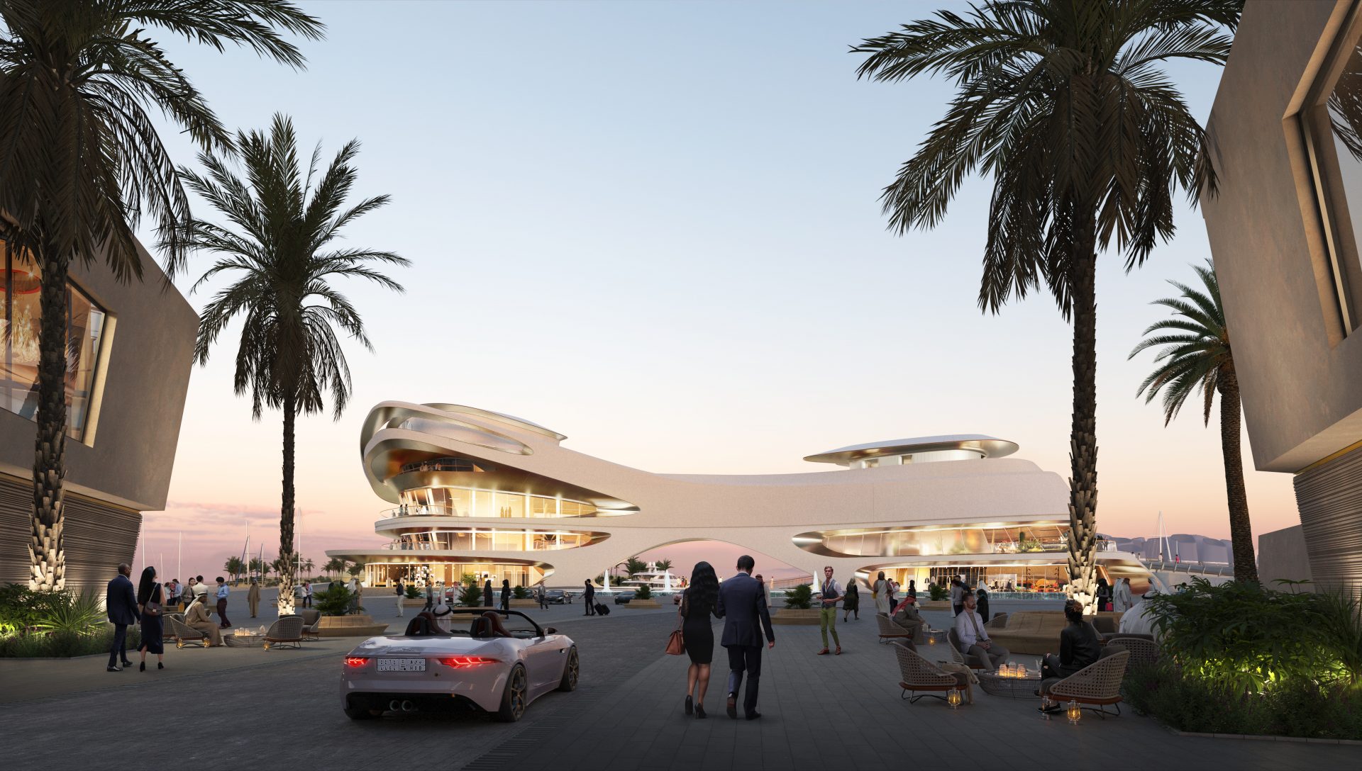 HKS unveils designs of the new yacht club by AMAALA