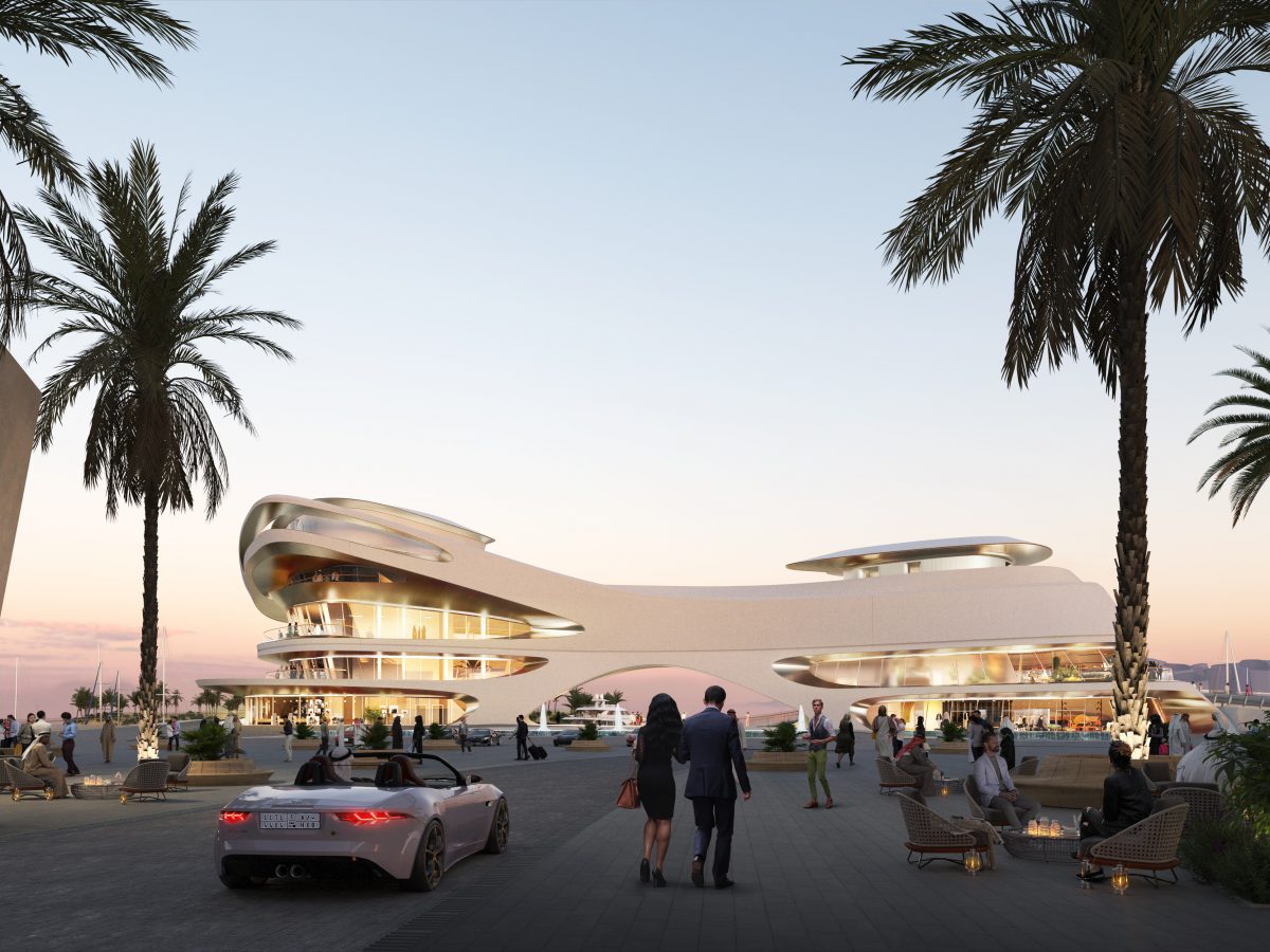 HKS unveils designs of the new yacht club by AMAALA