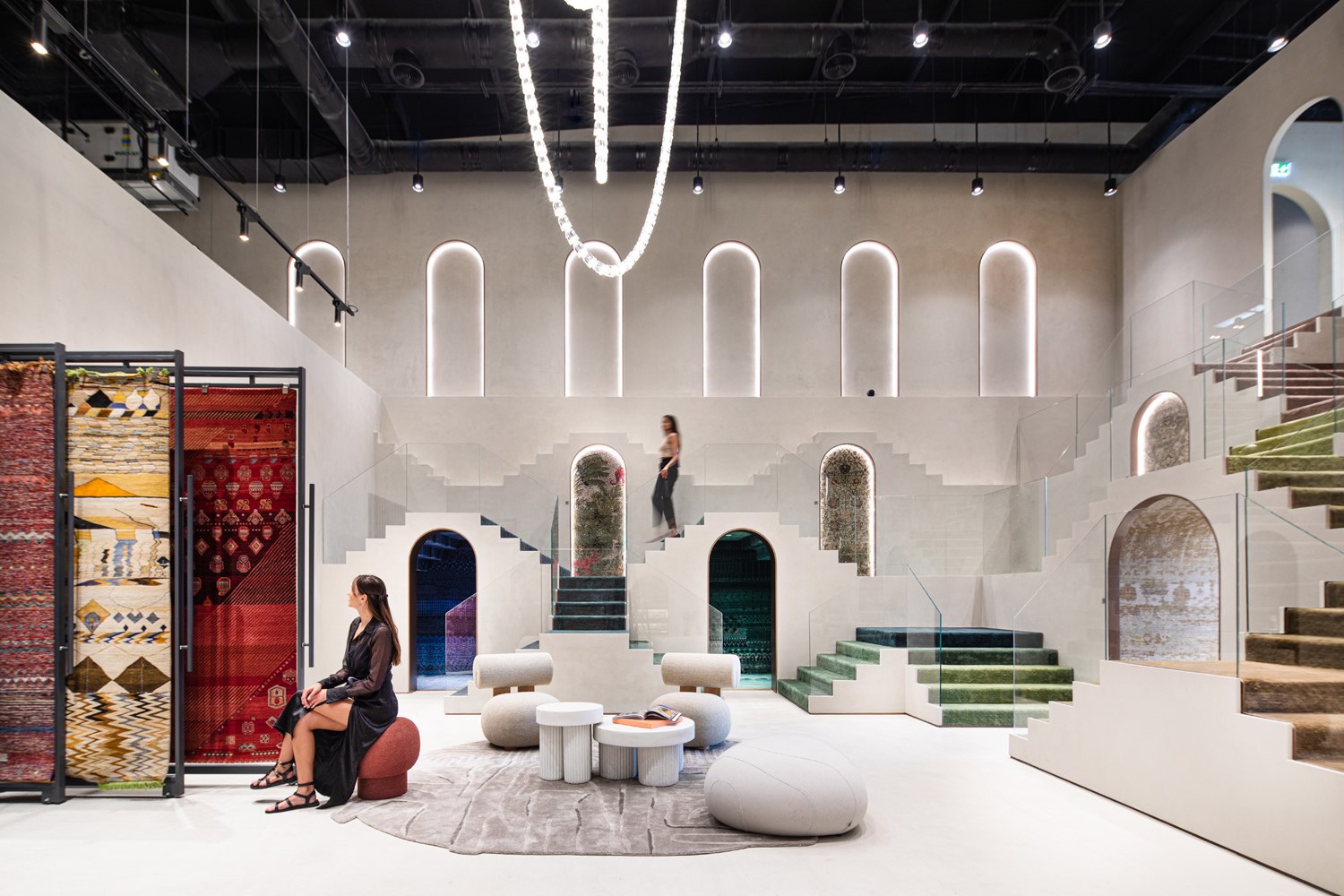 Roar Transforms Dubai Warehouse Into Vibrant Jaipur Rugs Showroom   Roar Jaipur 01 