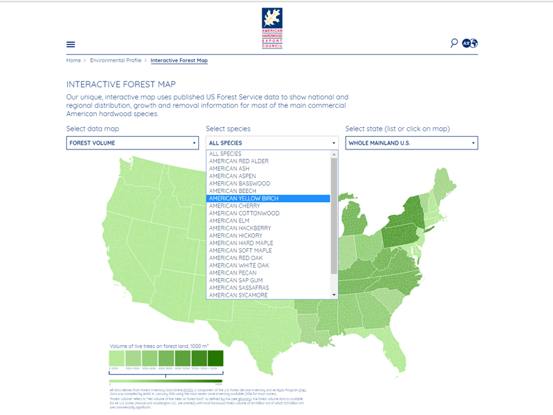 AHEC launches new website featuring Interactive Forest Sustainability ...