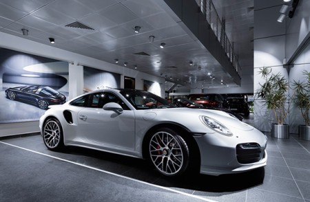 Light as a design element: Porsche Showroom Abu Dhabi - Commercial ...