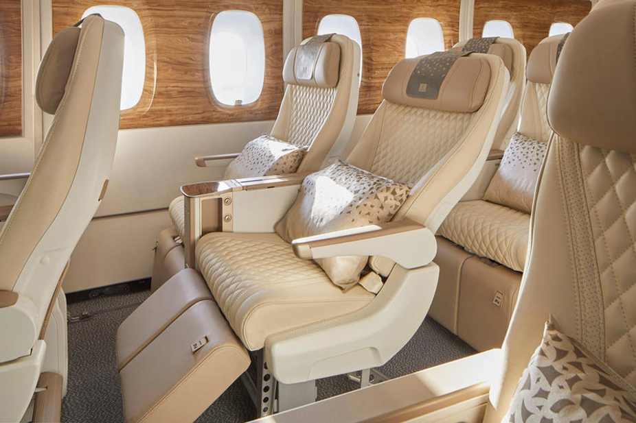 Emirates debuts premium economy cabins with new finishing that echoes